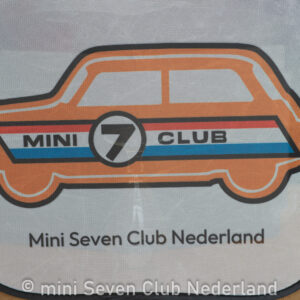 Zonneschermen met logo Mini Seven Club Nederland