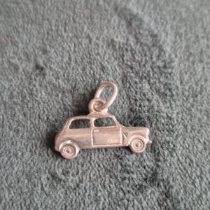Zilveren classic Mini bedel plat