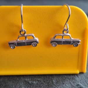 Zilveren classic Mini oorhanger