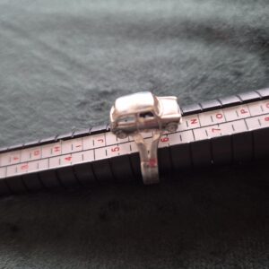 Zilveren ring met 3D classic Mini mt 14,75